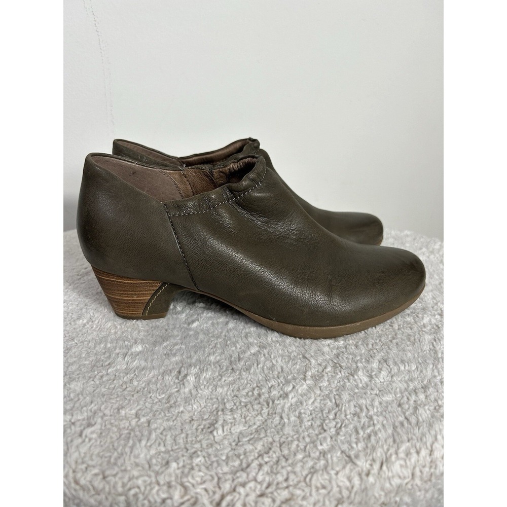 Dansko Debbie Burnished Ankle Boots, Taupe, Women's 37 EU (US 6.5-7) - Picture 3 of 15